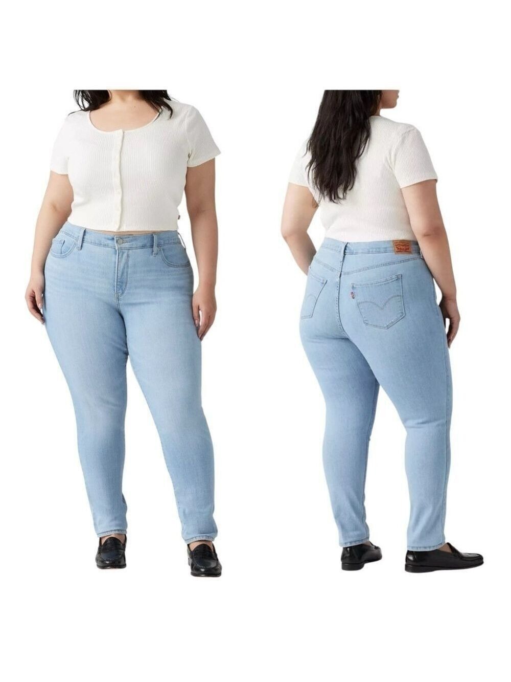 Levi's 311 Shaping Skinny Leg Mid Rise Tummy Slimming Light Wash Jean Jegging